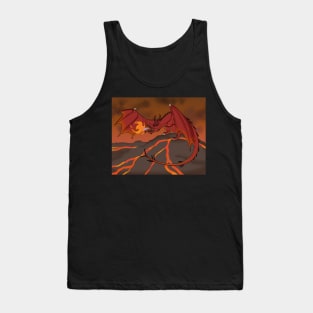 Firey Red Dragon Tank Top